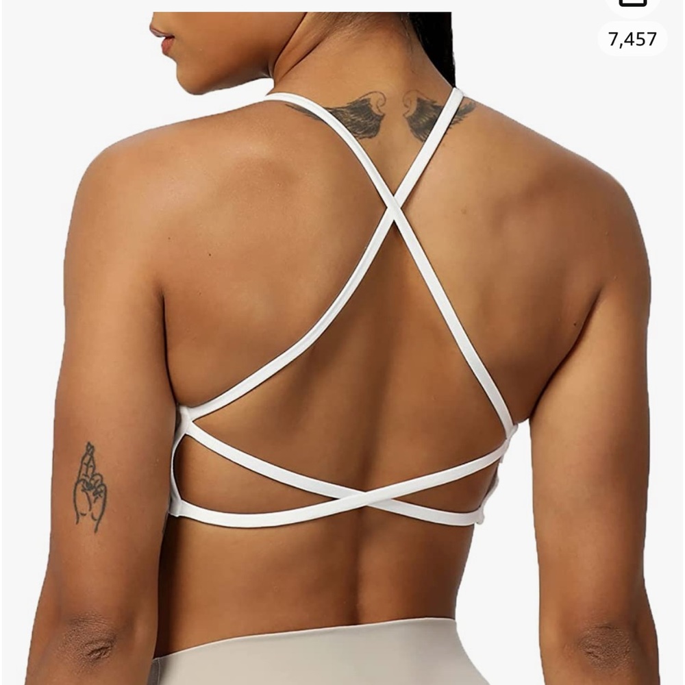 aoxjob backless sports bra